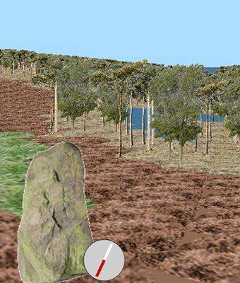 Part of a scene in The Forest